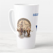 Tasse Latte Texas Longhorns, Style Texas (Angle gauche)