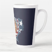 Tasse Latte Texas State Outline USA Horse (Droite)