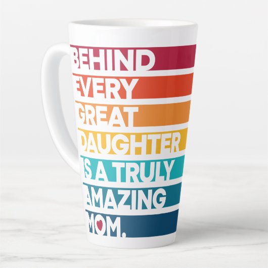 Tasse Latte Texte d'expression de conception mignonne pour la  (Angle gauche)