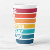 Tasse Latte Texte d'expression de conception mignonne pour la  (Devant)