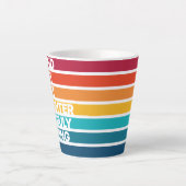 Tasse Latte Texte d'expression de design élégant pour la journ (Devant)