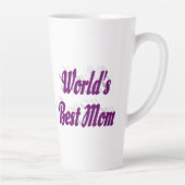 Tasse Latte Texte mauve maman (Droite)