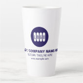 Tasse Latte Texte ou conception personnalisés (Devant)