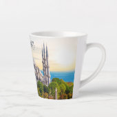 Tasse Latte Texte personnalisé Istanbul (Droite)