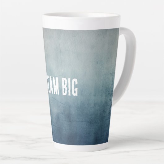 Tasse Latte Texture ciel gris bleu (Angle droit)