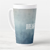 Tasse Latte Texture de ciel gris bleu (Angle gauche)