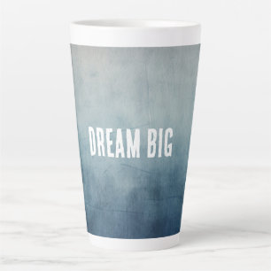 Tasse Latte Texture de ciel gris bleu