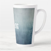 Tasse Latte Texture de ciel gris bleu (Droite)