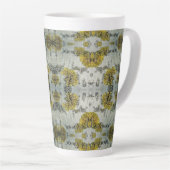 Tasse Latte Texture de l'écorce d'Aspen (Angle droit)