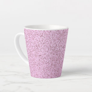 Tasse Latte Texture en béton rose pastel