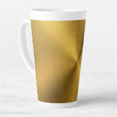 Tasse Latte Texture en métal brossé de luxe 6 (Angle gauche)