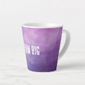 Tasse Latte Texture rose violet (Angle droit)