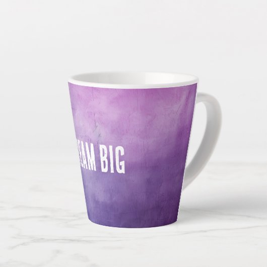 Tasse Latte Texture rose violet (Angle droit)