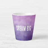 Tasse Latte Texture rose violet (Devant)