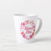 Tasse Latte Thank You note (Angle droit)