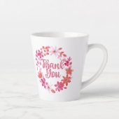 Tasse Latte Thank You note (Droite)