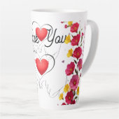 Tasse Latte Thank You Thanks With Thanks Many Thanks (Angle droit)