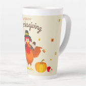 Tasse Latte Thanksgiving (Angle droit)