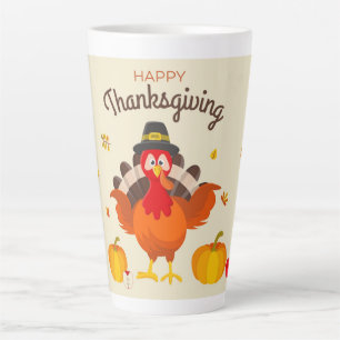 Tasse Latte Thanksgiving