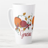 Tasse Latte Thanksgiving (Angle gauche)