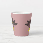 Tasse Latte Thanksgiving Pluced Turkey (Devant)