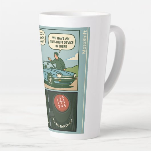 Tasse Latte The Anti-Theft Device (Stick Shift) (Angle droit)