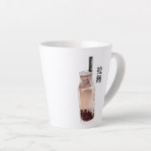 Tasse Latte thé bulle boba (Angle droit)