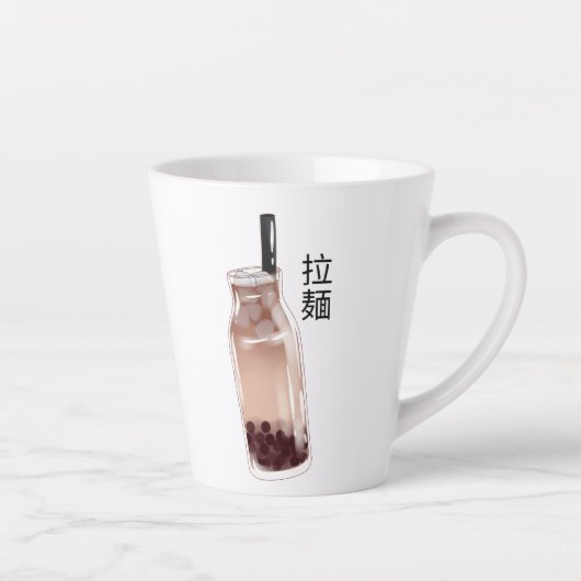 Tasse Latte thé bulle boba (Droite)