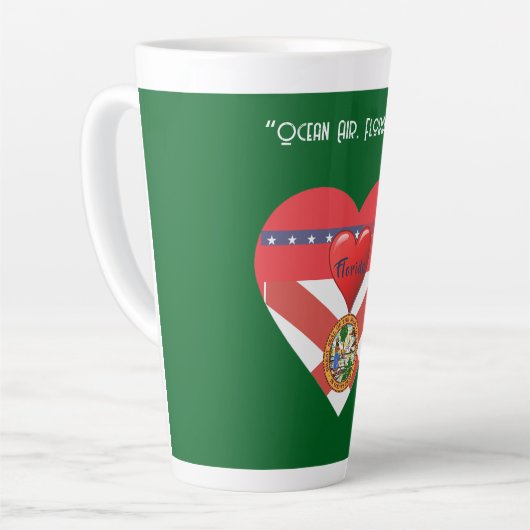 Tasse Latte Thé de café Floride Fun (Angle gauche)