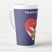 Tasse Latte Thé de café Floride Fun (Angle gauche)