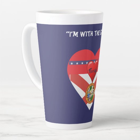 Tasse Latte Thé de café Floride Fun (Angle gauche)