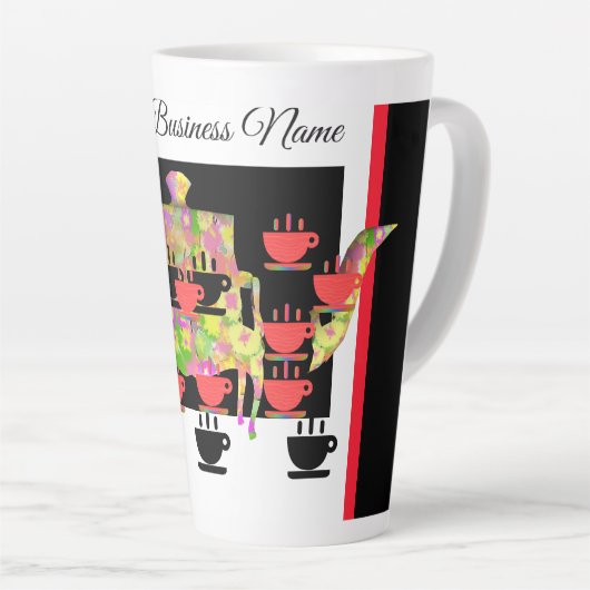 Tasse Latte Thé de l'après-midi (Angle droit)