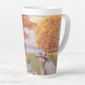 Tasse Latte Thé de l'après-midi dans le parc (Angle droit)