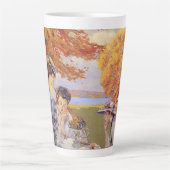 Tasse Latte Thé de l'après-midi dans le parc (Devant)