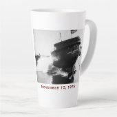 Tasse Latte The Edmund Fitzgerald with Crew Names (Angle droit)
