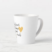 Tasse Latte The heart of teaching (Angle droit)
