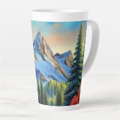 Tasse Latte The Mountains Call Me (Angle droit)