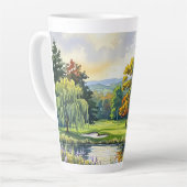 Tasse Latte Thème de golf (Angle gauche)