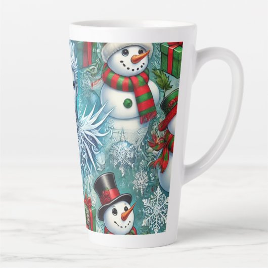 Tasse Latte thème de noël jack frost and snowman (Droite)