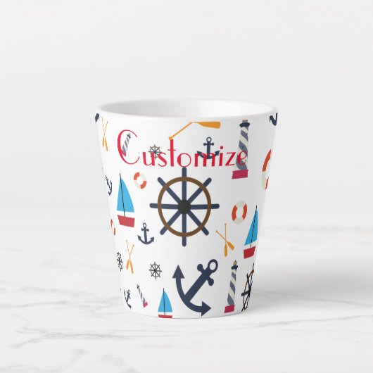Tasse Latte Thème nautique Thunder_Cove (Devant)