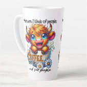 Tasse Latte There Are 2 Kinds of People Coffee People and Sad (Angle gauche)