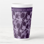 Tasse Latte THISTTLE violet motif (Devant)