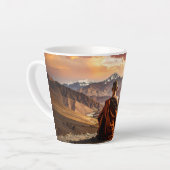 Tasse Latte Tibet - Bouddhisme - Méditation (Angle gauche)