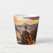 Tasse Latte Tibet - Bouddhisme - Méditation (Devant)