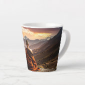 Tasse Latte TIbet - Buddhism - Meditation (Angle droit)