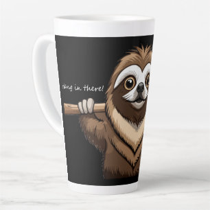 Tasse Latte "Tiens bon là" : Paroles encourageantes de Sloth