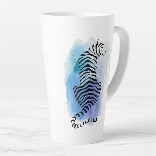 Tasse Latte Tigre coloré (Angle droit)