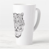 Tasse Latte Tigre graphique (Angle droit)