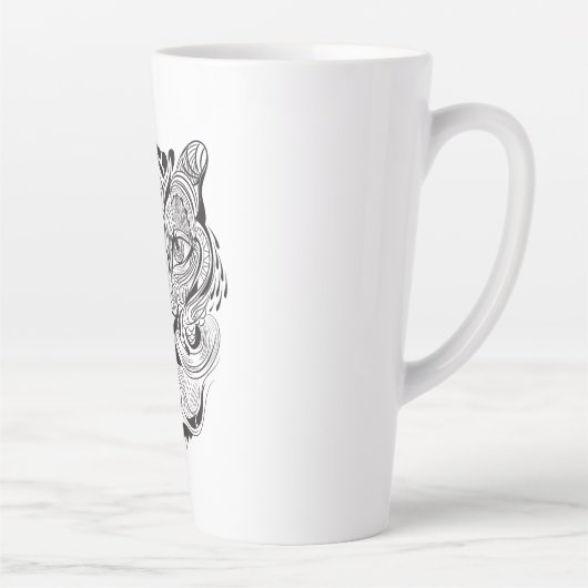 Tasse Latte Tigre graphique (Droite)