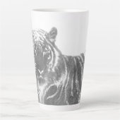 Tasse Latte Tigre noir et blanc (Devant)